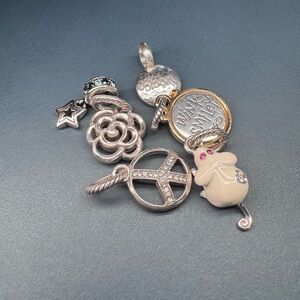 Silver and Gold Charm Set - Compatible with Pandora Jewlery